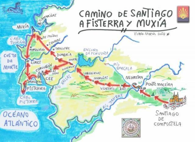 Casa De La Abuela En El Camino De Santiago A Finiesterre Негрейра Екстериор снимка